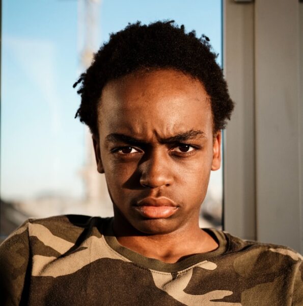 man wearing Nike camouflage t-shirt